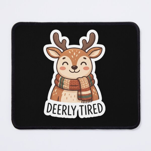 Item preview, Cute Deer Resting In Cozy Scarf designed and sold by Owcomm.