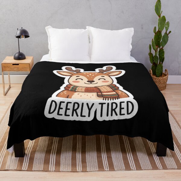 Item preview, Cute Deer Resting In Cozy Scarf designed and sold by Owcomm.