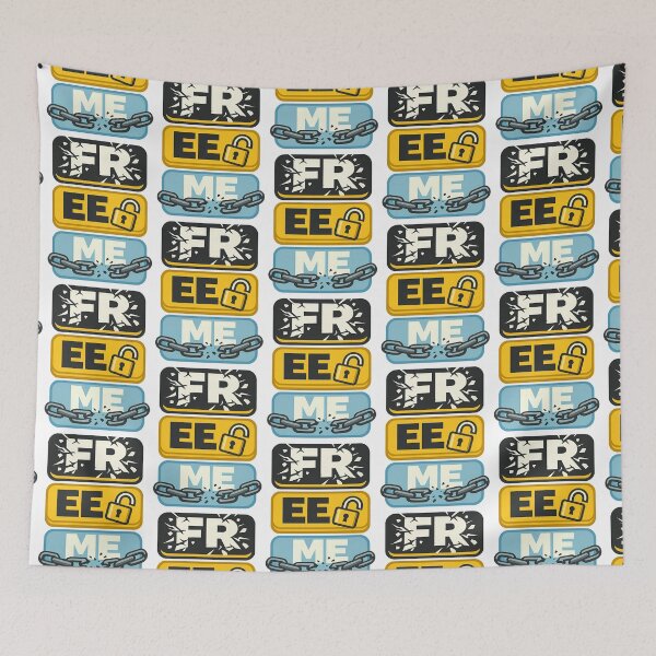 Item preview, FREE ME Typography Design | Break Free Motivation Design designed and sold by TeeTimeTreasure.