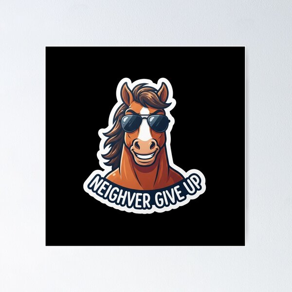 Item preview, Cool Horse Wearing Sunglasses Funny Quote designed and sold by Owcomm.