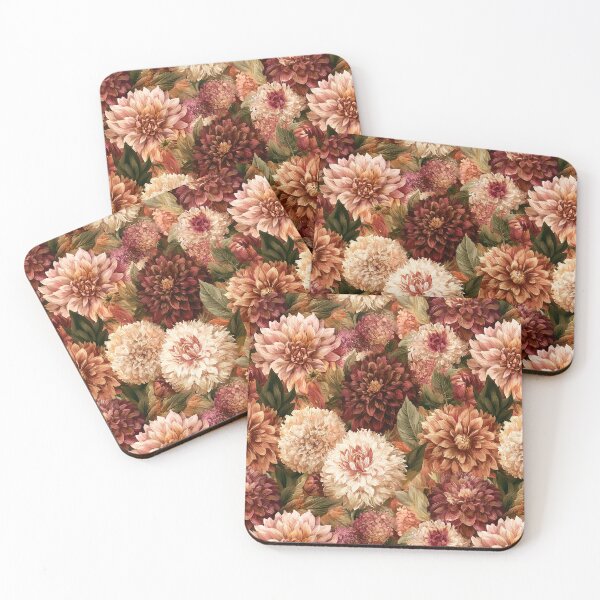 Item preview, Colorful Dahlias Texture  - Flower Bouquet Pattern  - Anniversary Gifts For Her designed and sold by RoyalStarsPatts.