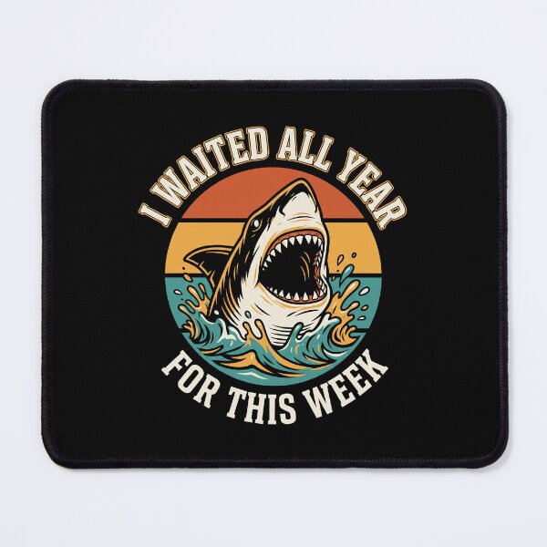 Item preview, I Waited All Year For This Week Shark Week Enthusiast Ocean Lover designed and sold by SofenArt.