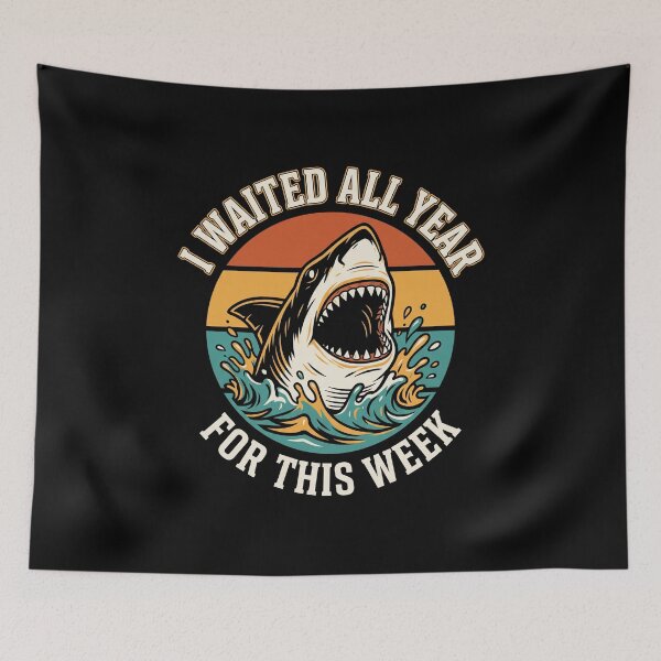 Item preview, I Waited All Year For This Week Shark Week Enthusiast Ocean Lover designed and sold by SofenArt.
