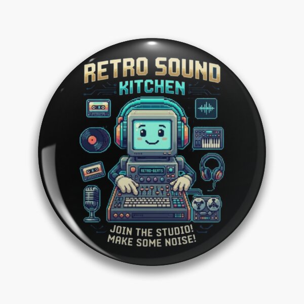 Item preview, Retro Beats Kitchen – Vintage Music Tech Art designed and sold by Dogandesighn.