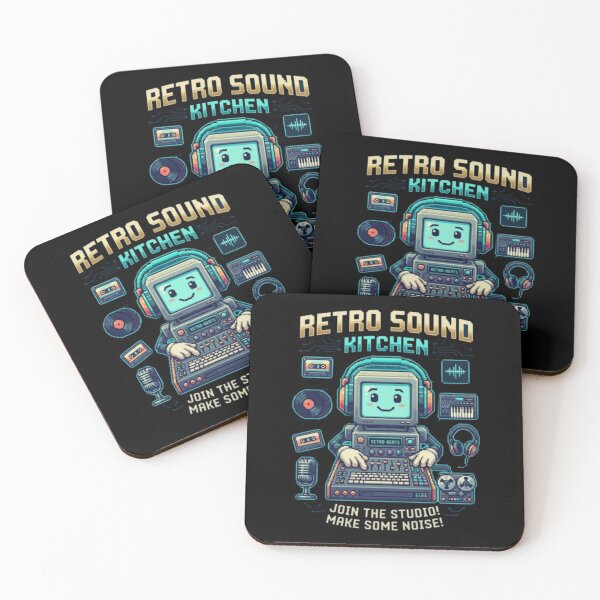 Item preview, Retro Beats Kitchen – Vintage Music Tech Art designed and sold by Dogandesighn.