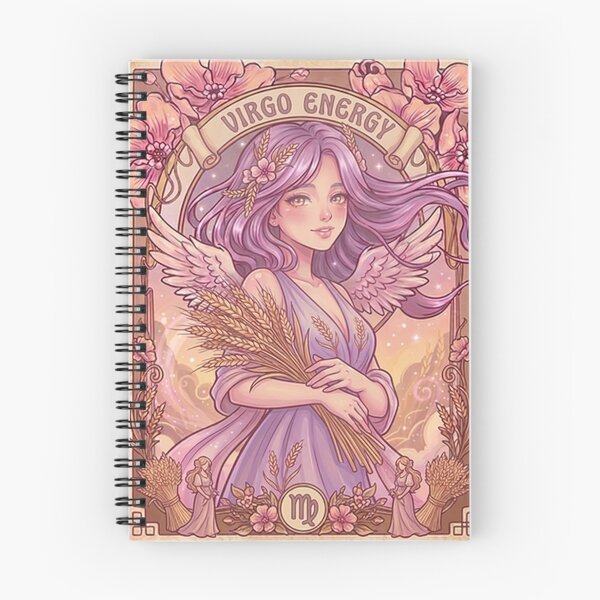 Item preview, Virgo Zodiac Goddess Aesthetic Art – Angelic Virgo Energy Illustration designed and sold by RSDigitalPrintDesign.