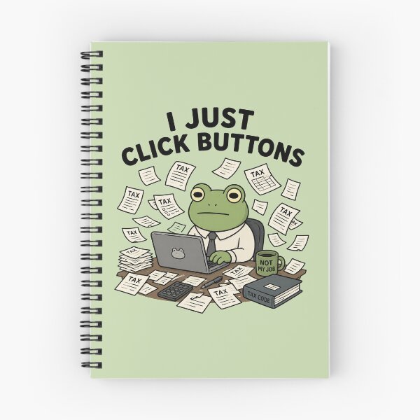 Item preview, I Just Click Buttons Frog designed and sold by MonkiFlipp.