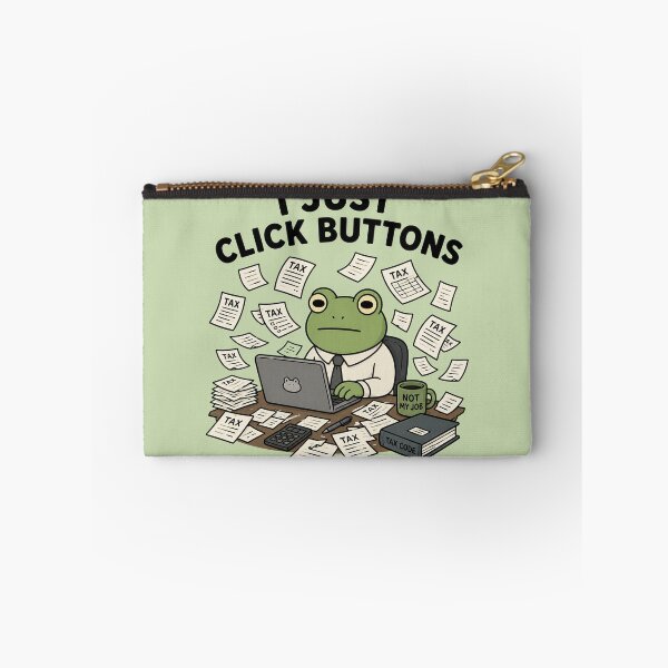 Item preview, I Just Click Buttons Frog designed and sold by MonkiFlipp.