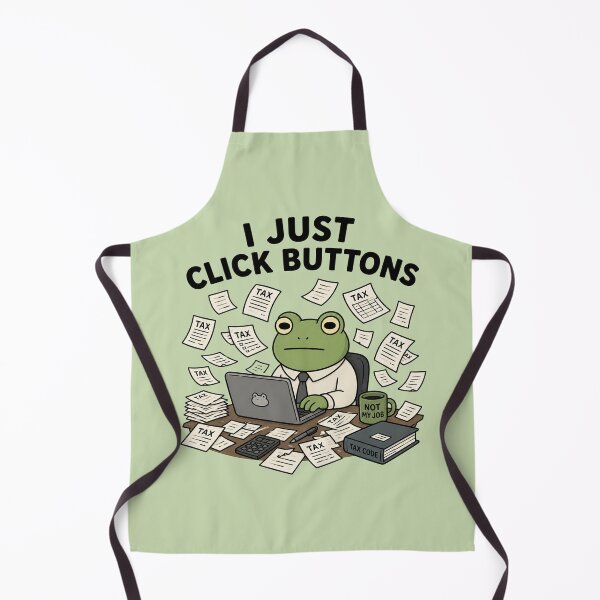Item preview, I Just Click Buttons Frog designed and sold by MonkiFlipp.