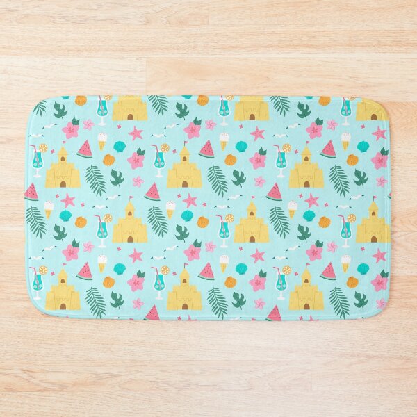 Item preview, summer holiday pattern with various items designed and sold by burbura.