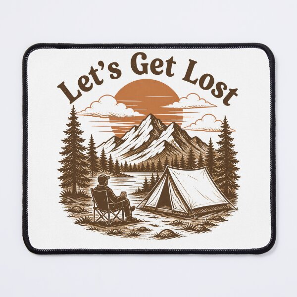 Item preview, Let’s Get Lost Camping Design designed and sold by DesignedByMarty.