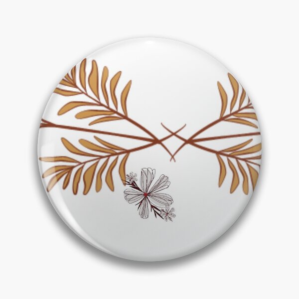 Item preview, Symmetrical Earthy Botanical Floral Branch Art designed and sold by priyusterminal.
