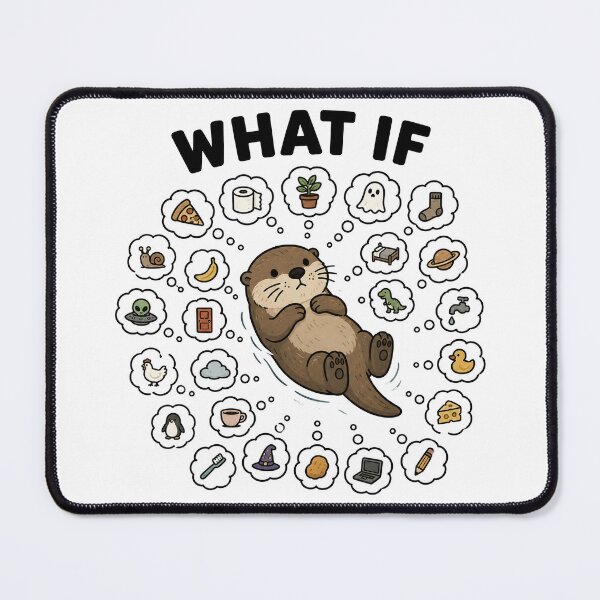 Item preview, What If Otter Overthinking Everything designed and sold by MonkiFlipp.