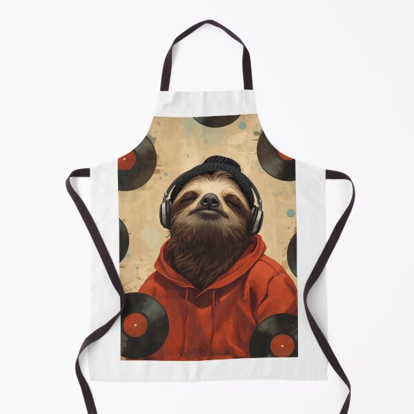 Item preview, A chilling sloth in retro vinyl style designed and sold by SparTiere.