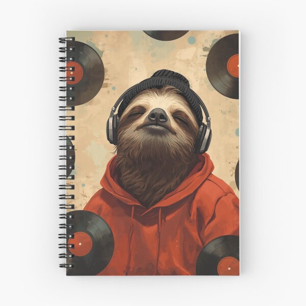 Item preview, A chilling sloth in retro vinyl style designed and sold by SparTiere.