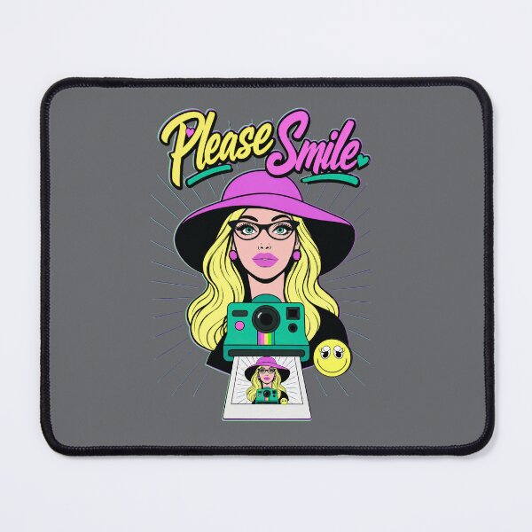 Item preview, Please Smile – Retro Camera Fashion Girl designed and sold by Aimetoi.