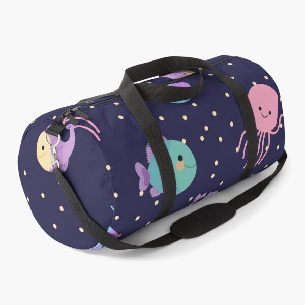 Item preview, Cute Ocean Space Adventure Seamless Pattern with Astronauts, Jellyfish, Fish and Whales designed and sold by DesignbyAnnaM.