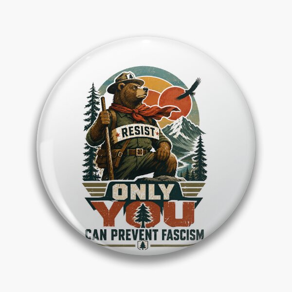 Item preview, Resist Only You Can Prevent Fascism Political Activism Statement designed and sold by RetroMini2026.