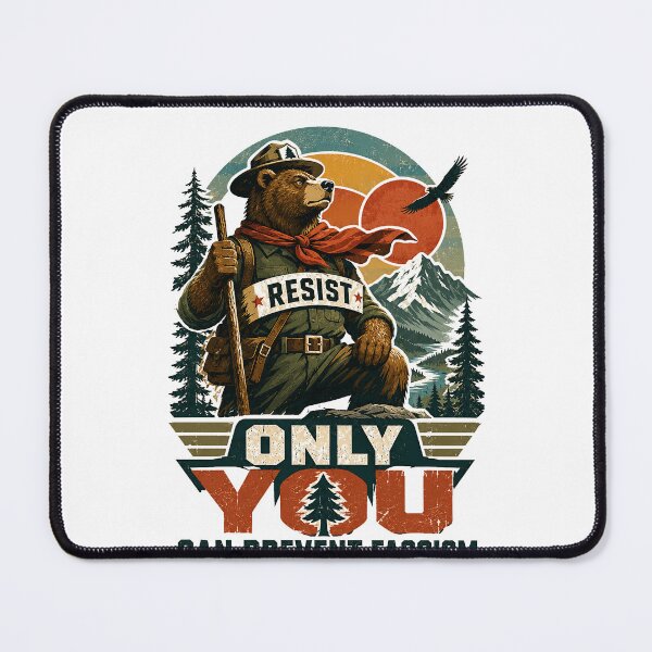 Item preview, Resist Only You Can Prevent Fascism Political Activism Statement designed and sold by RetroMini2026.
