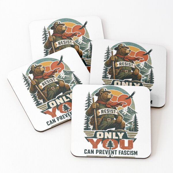 Item preview, Resist Only You Can Prevent Fascism Political Activism Statement designed and sold by RetroMini2026.