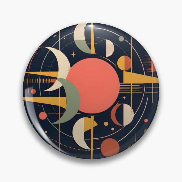 Item preview, Retro Celestial Astrological Art Print | Bauhaus Mid Century Solar System Poster | Geometric Sun and Moon Phases Canvas designed and sold by SergioMiklos.