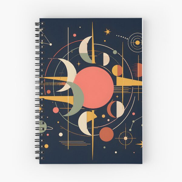 Item preview, Retro Celestial Astrological Art Print | Bauhaus Mid Century Solar System Poster | Geometric Sun and Moon Phases Canvas designed and sold by SergioMiklos.