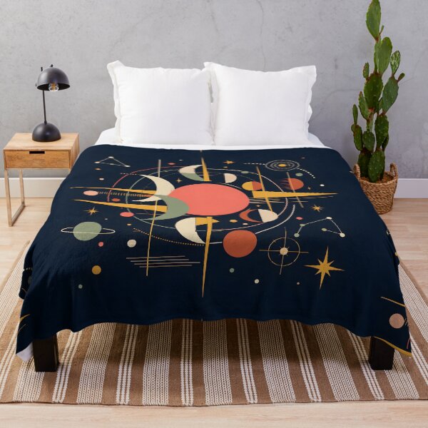 Item preview, Retro Celestial Astrological Art Print | Bauhaus Mid Century Solar System Poster | Geometric Sun and Moon Phases Canvas designed and sold by SergioMiklos.