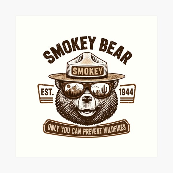 Item preview, Smokey Bear Only You Can Prevent Wildfires Forest Service National Parks designed and sold by RetroMini2026.