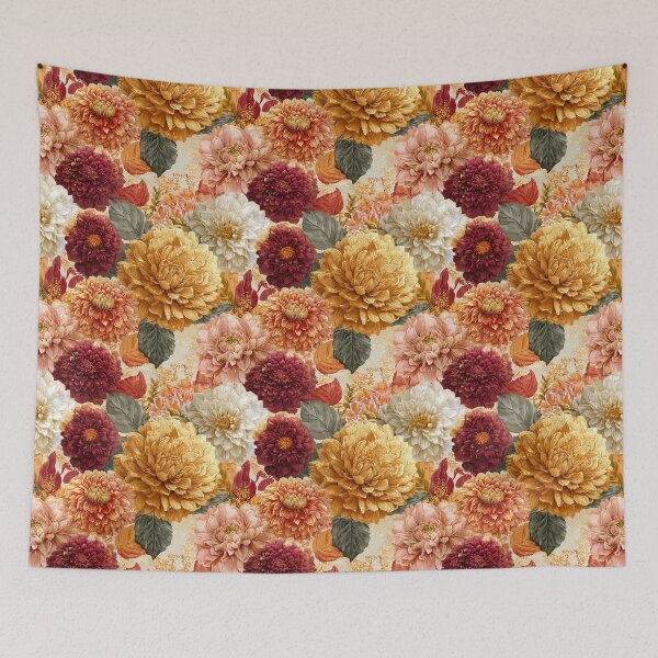 Item preview, Charming Dahlias - Hawaiian Flower Pattern  - Anniversary Gifts For Mom designed and sold by RoyalStarsPatts.