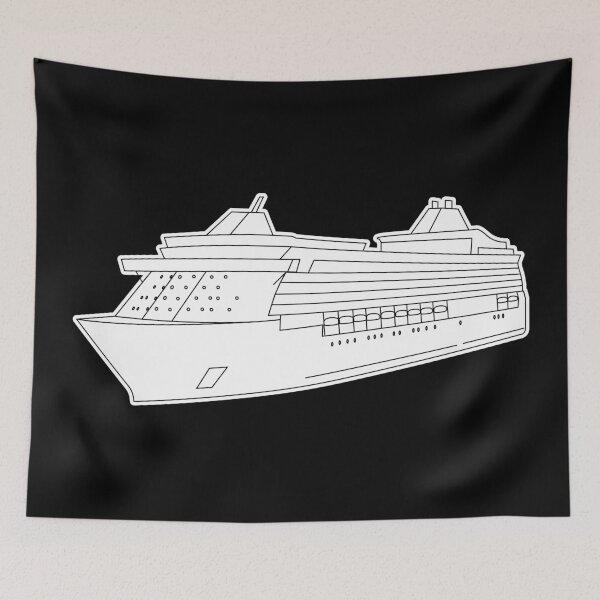 Item preview, Cruise ship black and white designed and sold by HungarianSailor.