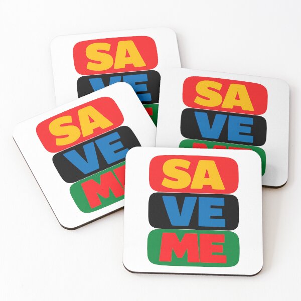 Item preview, SAVE ME Typography Design | Bold Minimal Text Design designed and sold by TeeTimeTreasure.