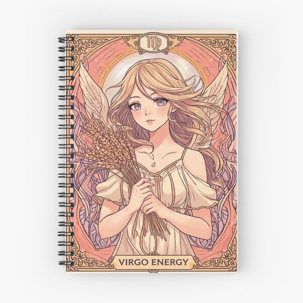 Item preview, Virgo Zodiac Goddess Aesthetic Art – Angelic Virgo Energy Illustration designed and sold by RSDigitalPrintDesign.