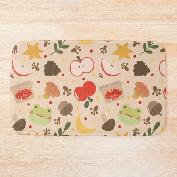Item preview, Cozy Autumn Frog Seamless Pattern designed and sold by MiloverseOfficial.