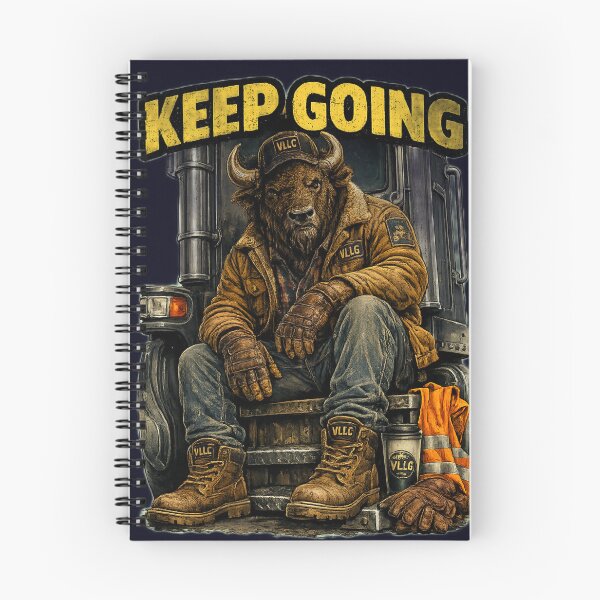 Item preview, ? KEEP GOING ⚡ VLLC INDUSTRIAL BISON WORK ETHIC ART designed and sold by Tienda Argentina.