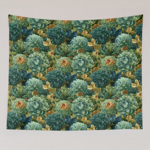 Item preview, Whimsical Dahlias Flower - Tropical Flower Pattern  - Baby Shower Gifts designed and sold by RoyalStarsPatts.