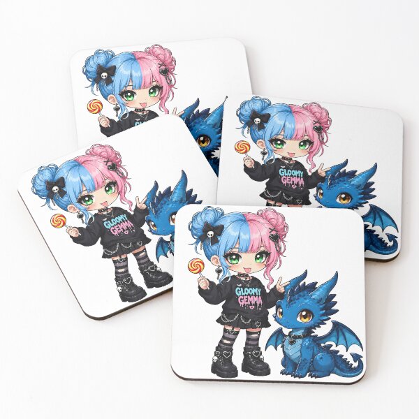 Item preview, Gloomy Gemma Pastel Goth Chibi Sticker - Lollipop Edition designed and sold by ArtisticDesignsbyLinda.