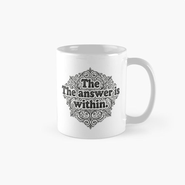 Item preview, The Answer Is Within Minimalist Typography Quote | Self Discovery & Mindset Design designed and sold by THE JAVE STUDIOS.