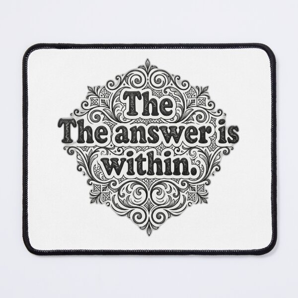 Item preview, The Answer Is Within Minimalist Typography Quote | Self Discovery & Mindset Design designed and sold by THE JAVE STUDIOS.