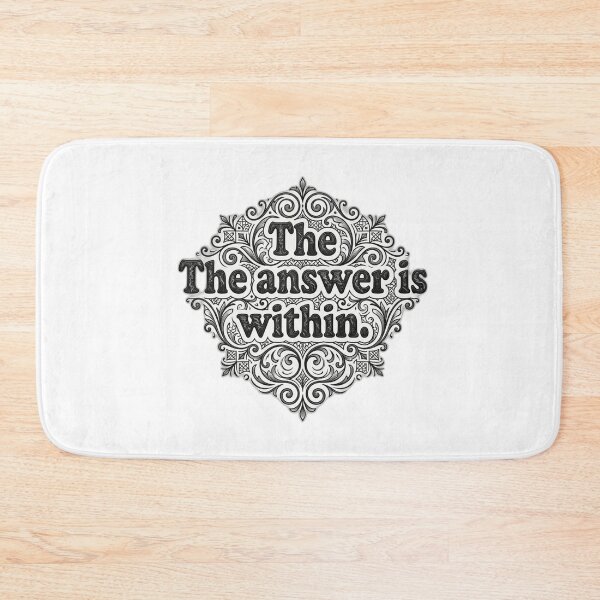 Item preview, The Answer Is Within Minimalist Typography Quote | Self Discovery & Mindset Design designed and sold by THE JAVE STUDIOS.