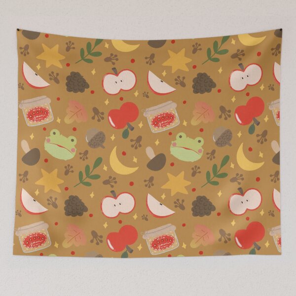 Item preview, Autumn Frog Seamless Pattern designed and sold by MiloverseOfficial.