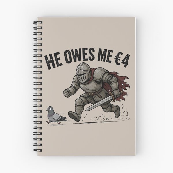Item preview, Knight Collecting His Four Euros designed and sold by MonkiFlipp.