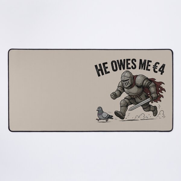 Item preview, Knight Collecting His Four Euros designed and sold by MonkiFlipp.