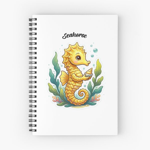 Item preview, Seahorse Sticker – Kawaii Ocean Sea Creature Vinyl Decal for Marine Life Lovers designed and sold by Pandey14.