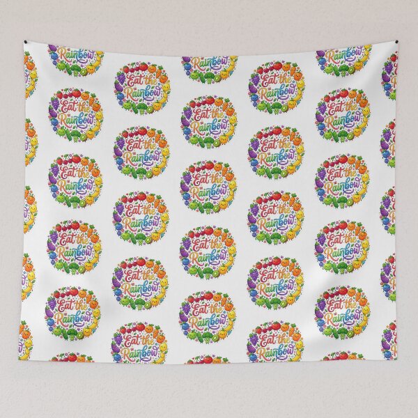 Item preview, Eat the Rainbow Cute Kawaii Fruits and Vegetables Sticker | Healthy Food Cartoon | Colorful Vegan Design designed and sold by Bhaskar Digital Art.