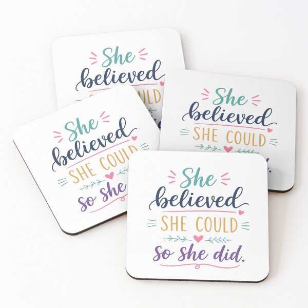 Item preview, She Believed She Could So She Did Motivational Women Empowerment designed and sold by HumansStuck12.
