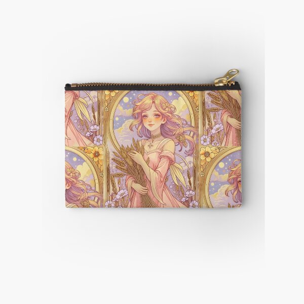 Item preview, Virgo Zodiac Goddess Art Print – Celestial Anime Horoscope Wall Decor designed and sold by RSDigitalPrintDesign.