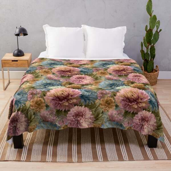 Item preview, Stunning Dahlias Print - Flower Garden Pattern - Best Friend Gifts designed and sold by RoyalStarsPatts.