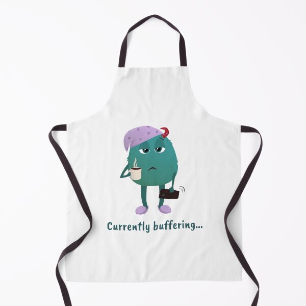 Item preview, Tired Morning Monster Cute Coffee Meme designed and sold by DiceWay.