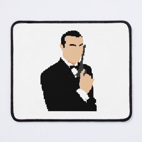 Item preview, Pixel Silhouette - James Bond - Sean Connery designed and sold by FancyOwlDesigns.