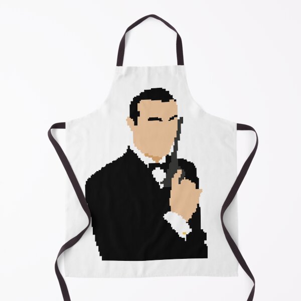 Item preview, Pixel Silhouette - James Bond - Sean Connery designed and sold by FancyOwlDesigns.